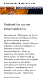 Mobile Screenshot of folkemusikkarkivet.net